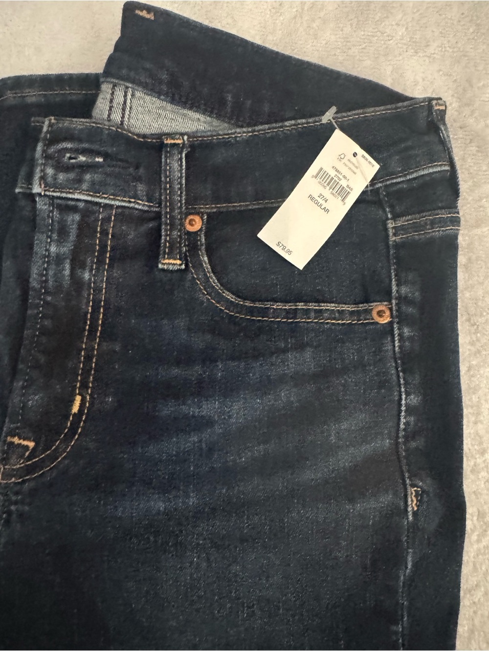 GAP Womens Dark Blue True Skinny midrise Jeans